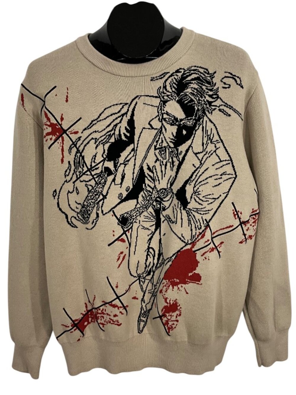 Shihiko Kento Nanami Sweater M Crewneck Long Sleeve Embroidered Streetwear